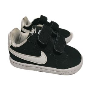 Nike- Kids black and white Velcro straps